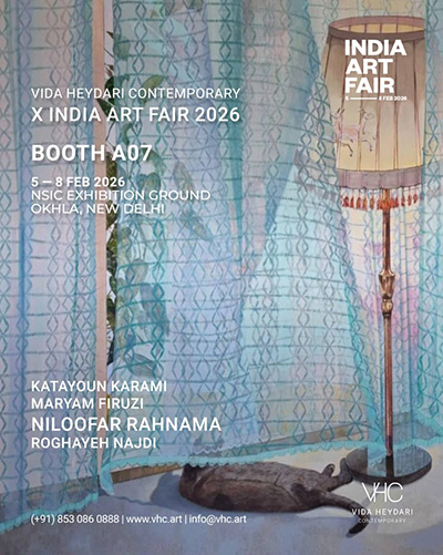 Niloofar Rahnama Represented at India Art Fair 2026 in New Delhi Niloofar Rahnama Represented at India Art Fair 2026 in New Delhi
